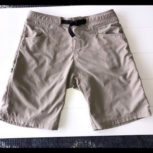 Prana nylon breathe shorts size large.